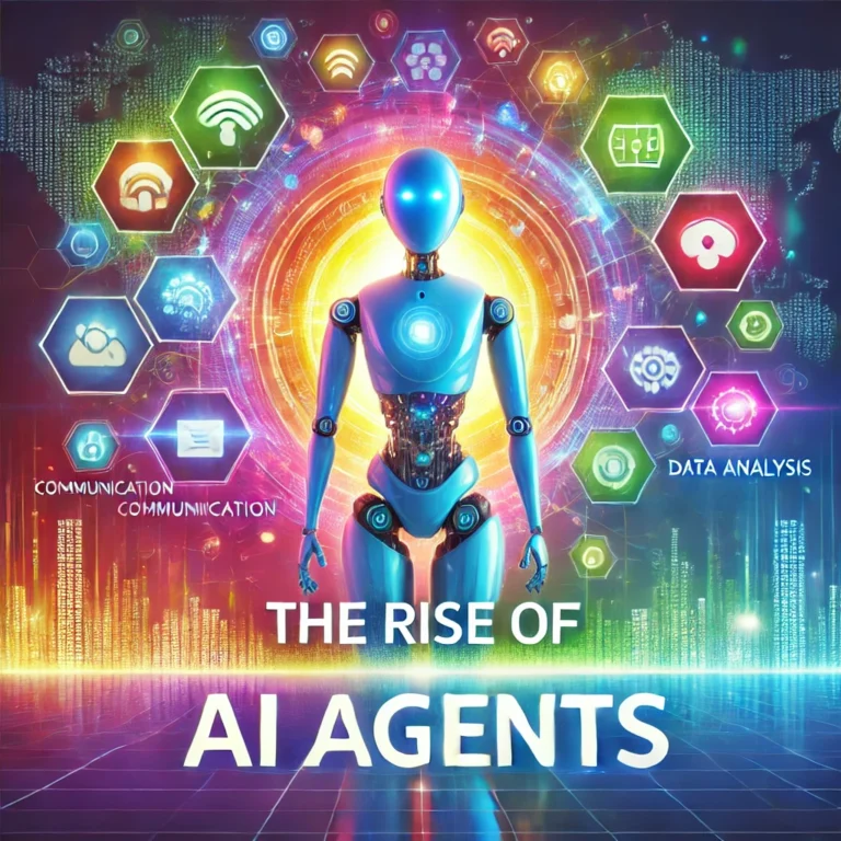 DALL·E 2024-06-19 00.22.29 - A vibrant and engaging featured image for a blog post about AI agents