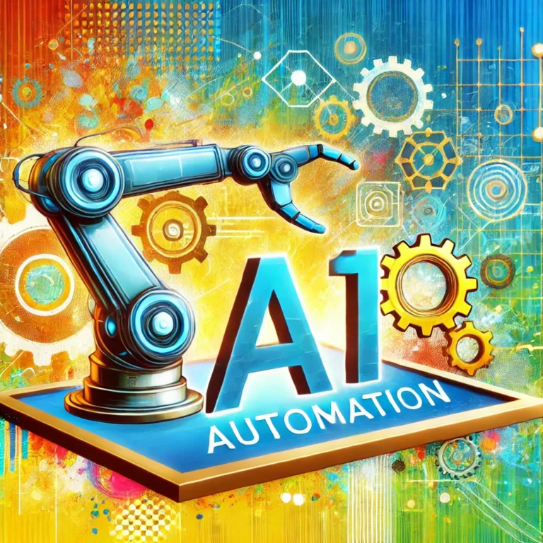 DALL·E 2024-06-20 22.46.58 - A vibrant and engaging featured image for a blog post about AI automation